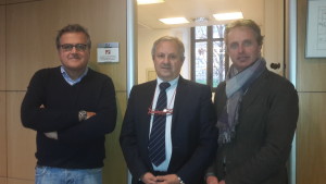 da sinistra Gionni Gritti presidente Confartigianato Imprese Sondrio , Gian Piero Rossi e Vincenzo Osmetti 